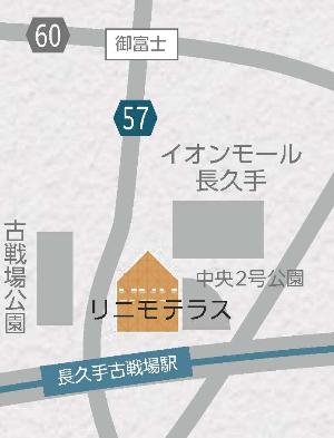 リニモテラス公益施設位置図