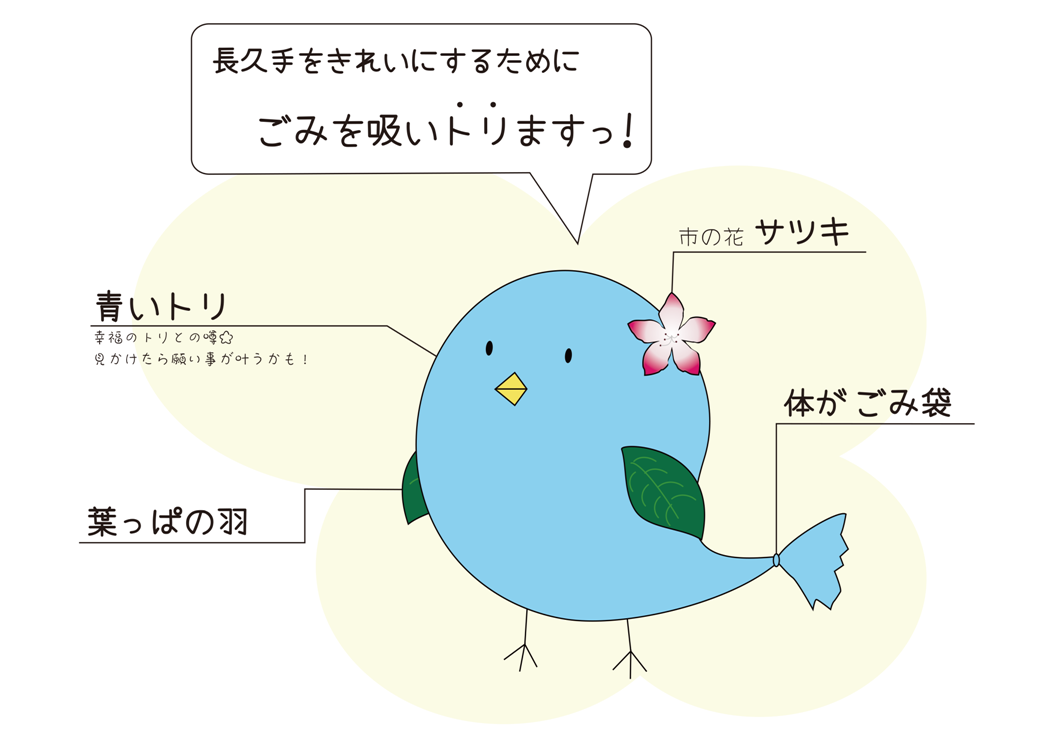キャラクターすいっとりのイラスト