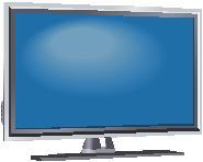 薄型テレビのイラスト