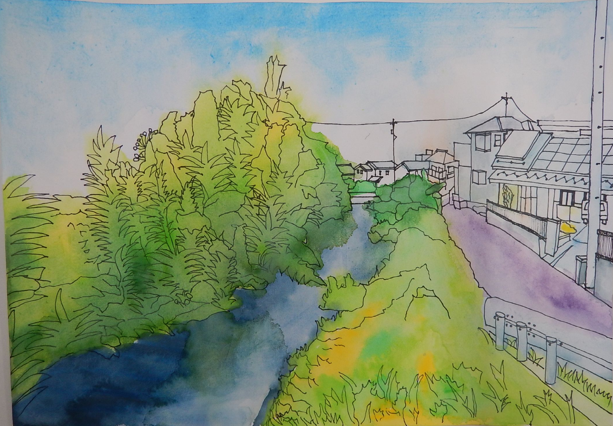 香流川の景色