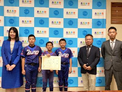 BSO野球チームが表敬訪問してくださりました。
