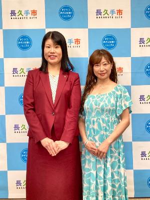 BeautyJapan2024中日本大会特別賞受賞者を受賞した北条葉月さんが表敬訪問に来てくださりました。