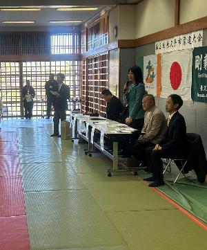 柔道大会に出席しました