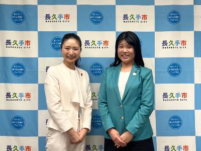 日野さりあ衆議院議員が訪問に来てくださりました。