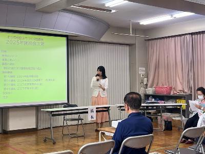 北小学校区まちづくり協議会総会に出席しました