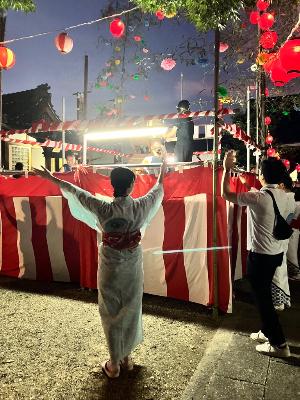 北熊区主催の盆踊り大会に出席しました。