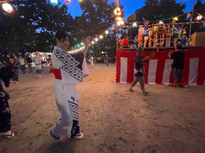 長東会盆踊り大会に出席しました。