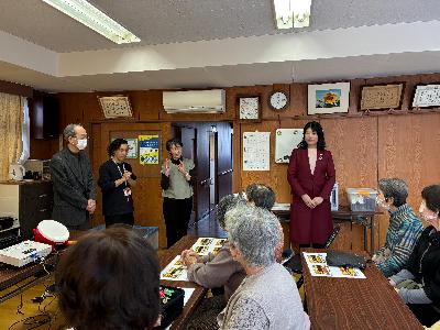 シニアクラブの活動見学に伺いました。
