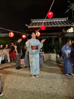 北熊区主催の盆踊り大会に出席しました。