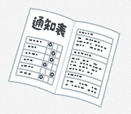 通知表のイラスト