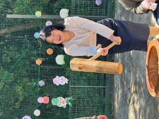 キンダーホルト主催のこどもの日お餅つき会に参加しました。