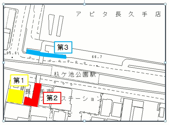 杁ヶ池公園駅の地図