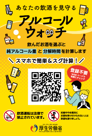 アルコールウォッチポスター