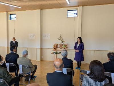 岩作西集会所竣工式に参加しました。