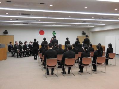 辞令交付式を行いました。