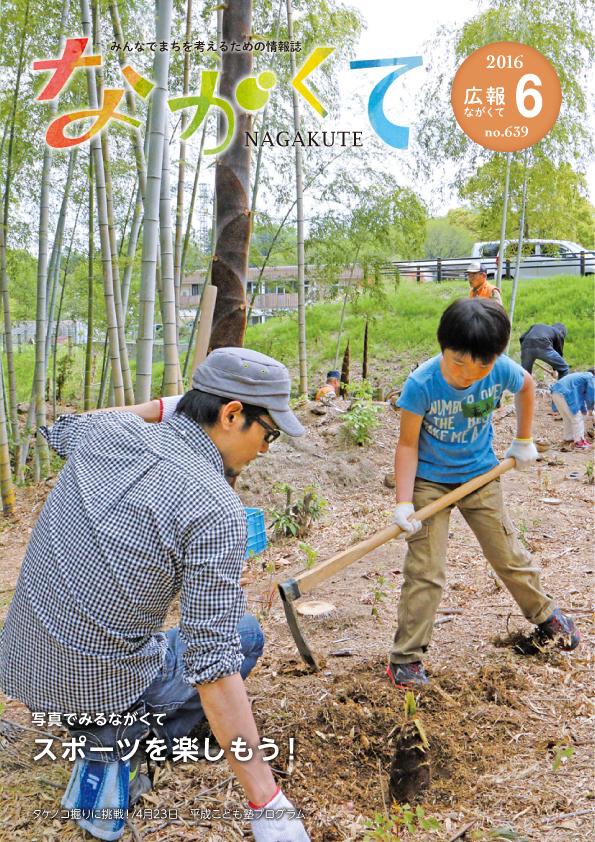 紙面イメージ（市広報紙 広報ながくて 平成28年6月号）