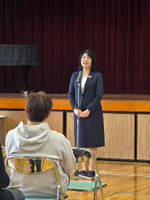 南小学校区まちづくり協議会設立総会に出席しました。
