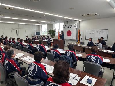 女性消防クラブ総会に出席しました。