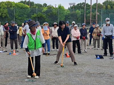 市長杯争奪兼県大会グラウンドゴルフ選考会に参加しました。