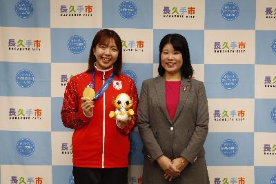 アジア大会で金メダルを獲得された平下選手にお越し頂きました。